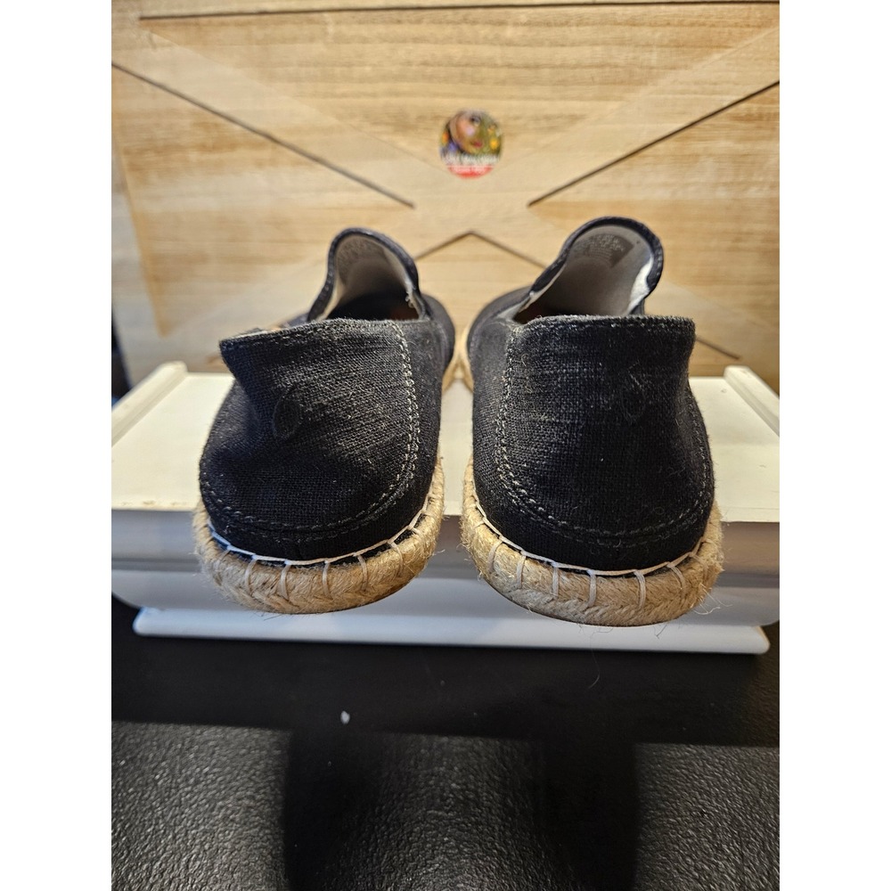 Olukai Espadrille Loafers Wmn 9 Black Kaula Pa'a Kapa Slip-On New! #718 - Picture 4 of 8